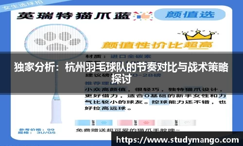 独家分析：杭州羽毛球队的节奏对比与战术策略探讨