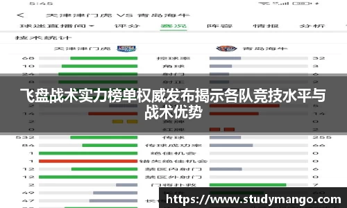 飞盘战术实力榜单权威发布揭示各队竞技水平与战术优势